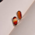 Aretes ágata cornalina