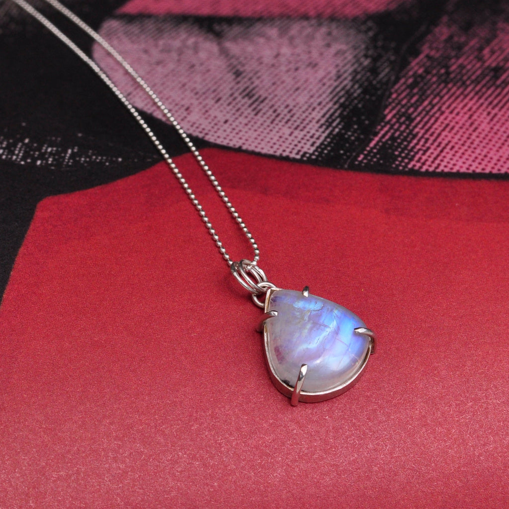 Collar piedra luna adularia