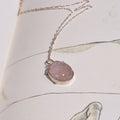 Collar de Cuarzo rosa rústico