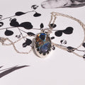 Collar de labradorita talla flor