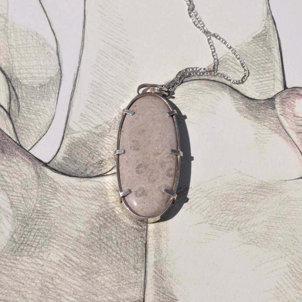 Collar Coral fosilizado