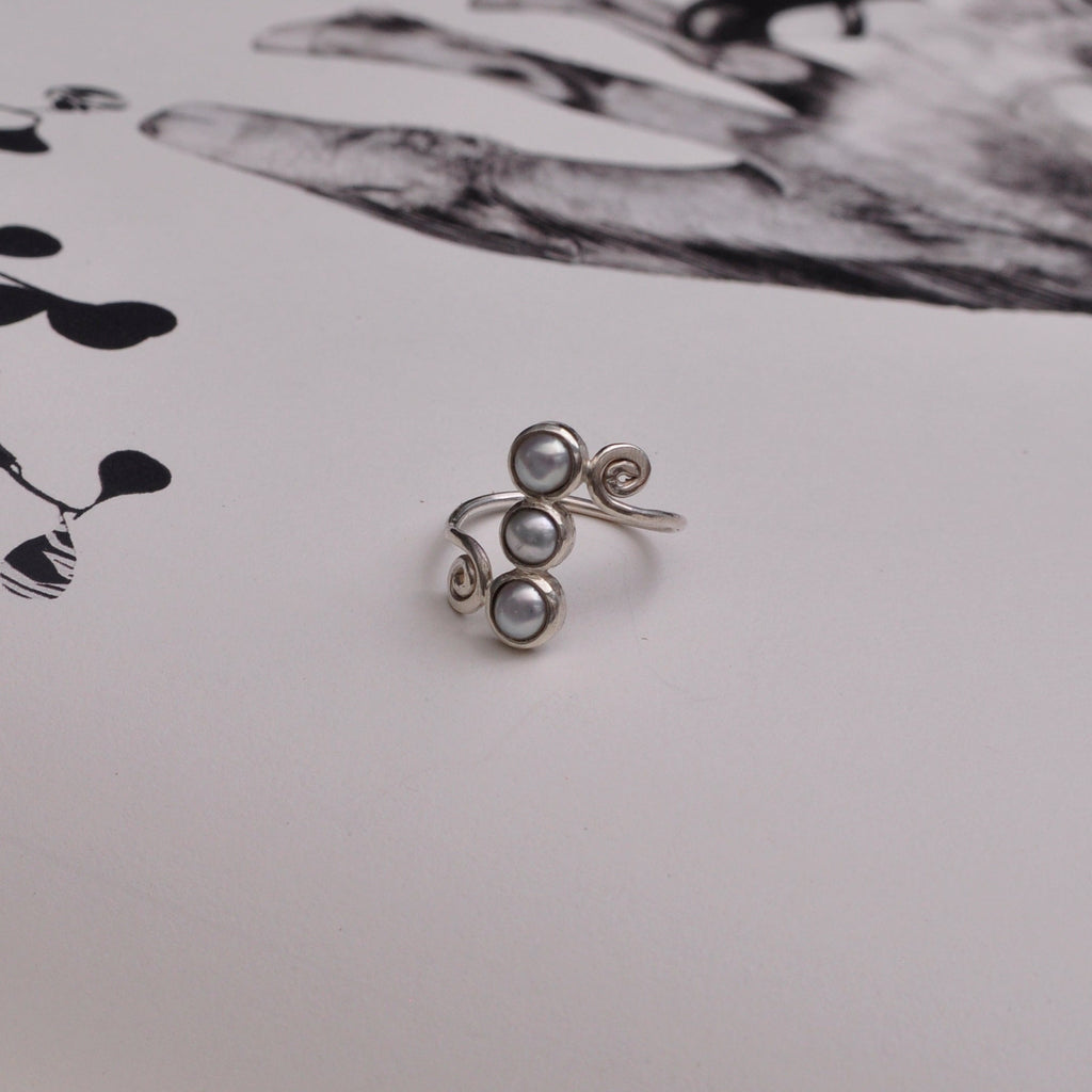 Anillo perlas