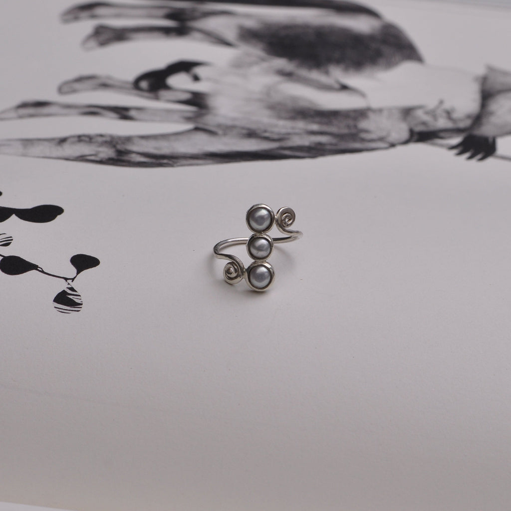 Anillo perlas