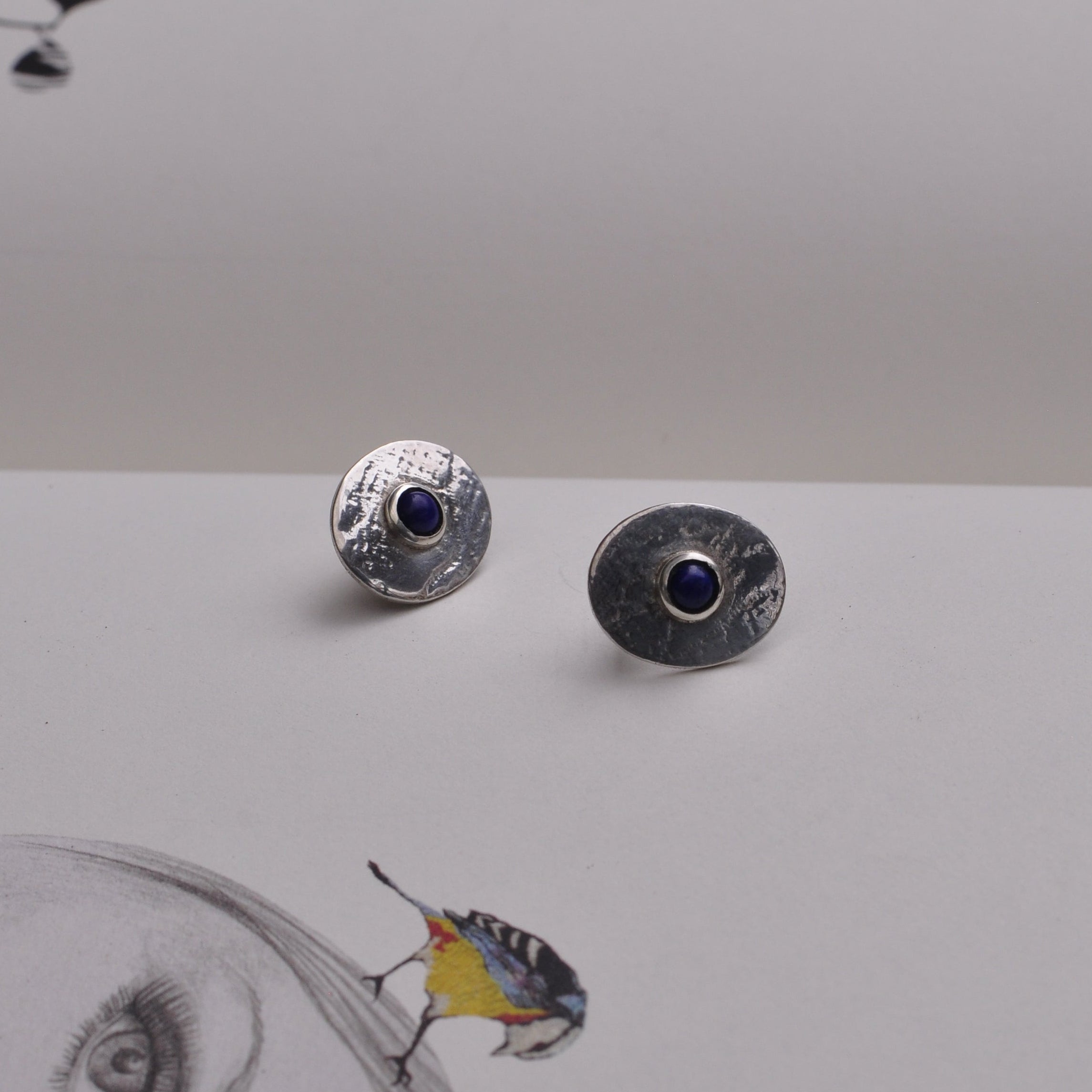 Aretes lapislazuli