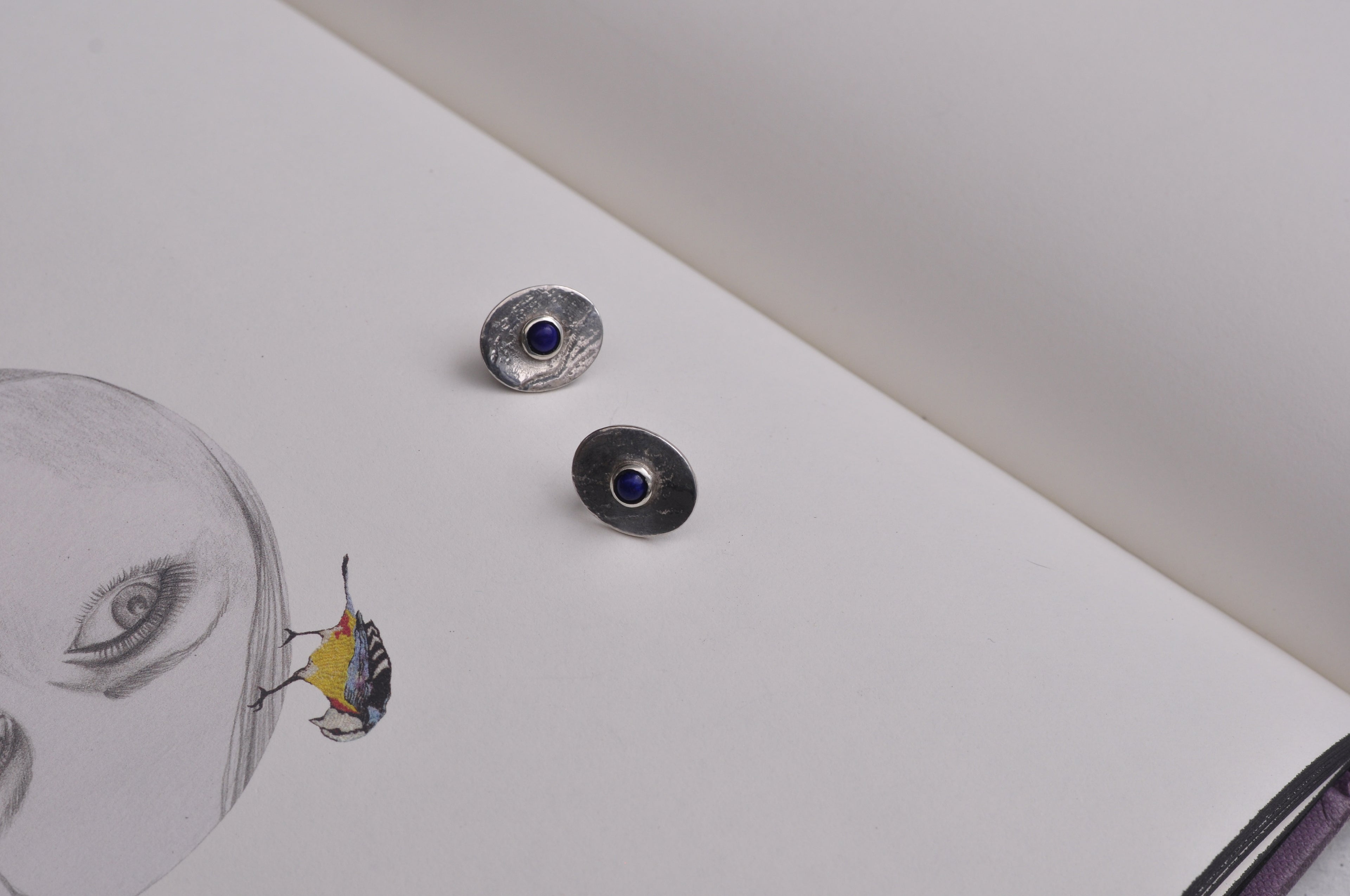 Aretes lapislazuli