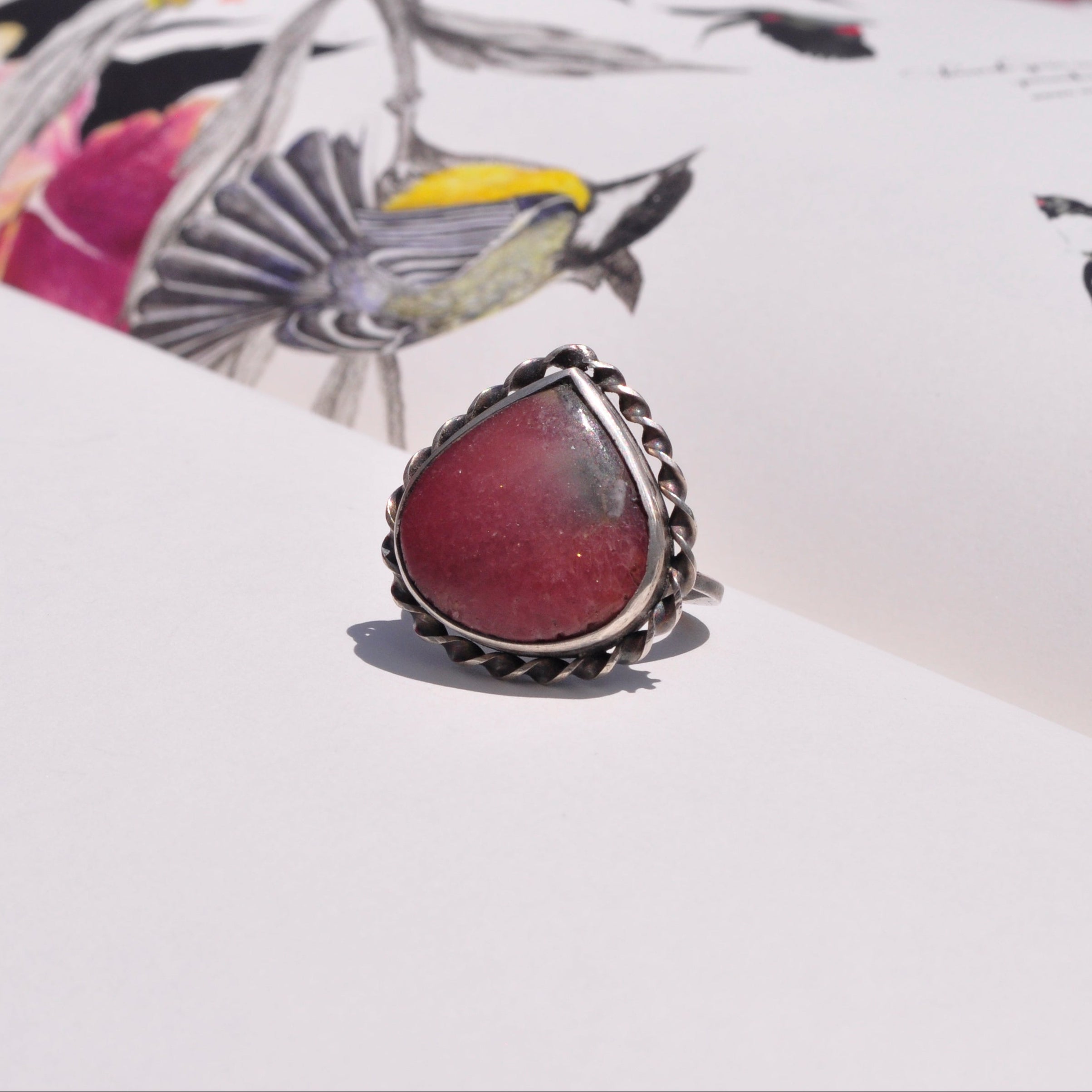 Anillo rodocrosita