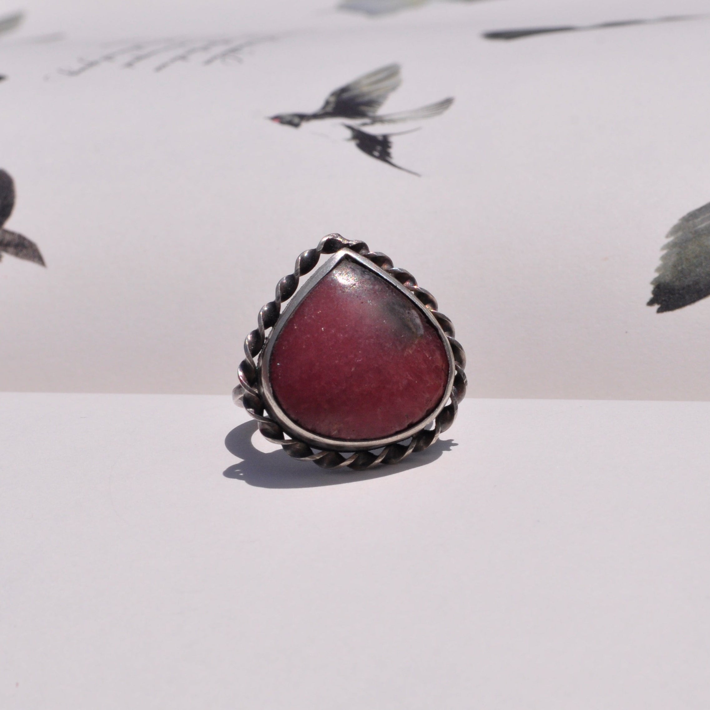 Anillo rodocrosita