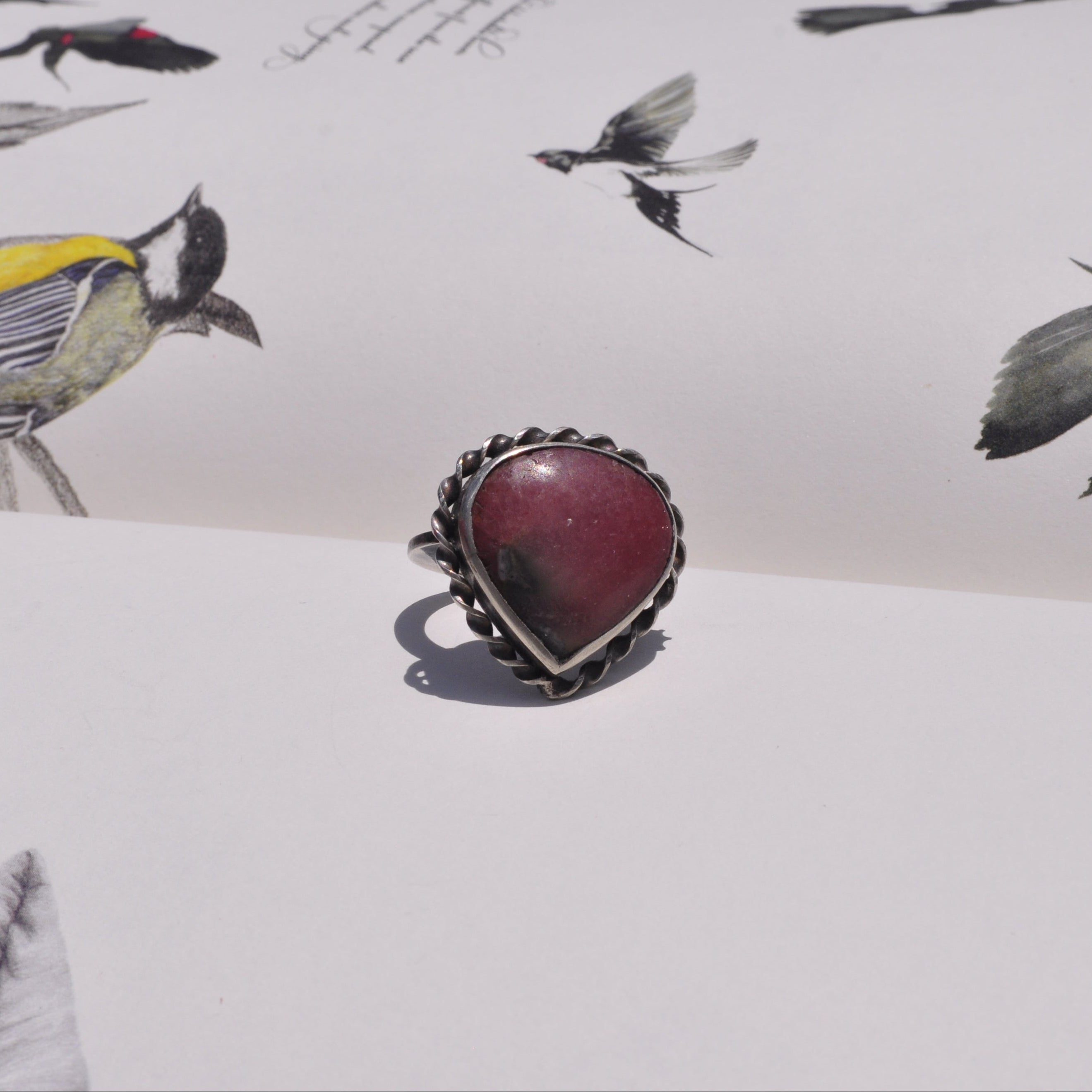 Anillo rodocrosita