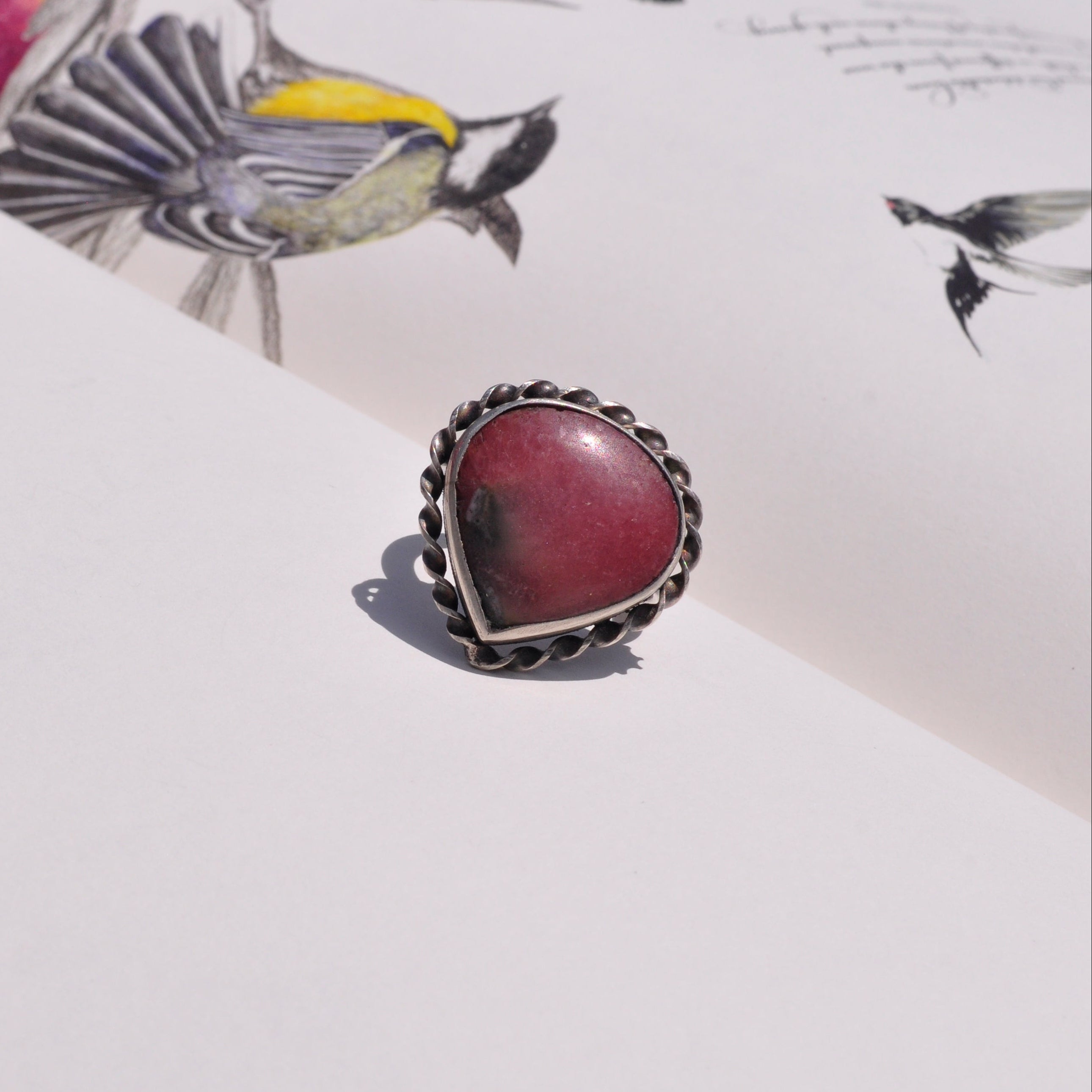 Anillo rodocrosita