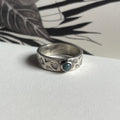 Anillo turmalina ojo de gato