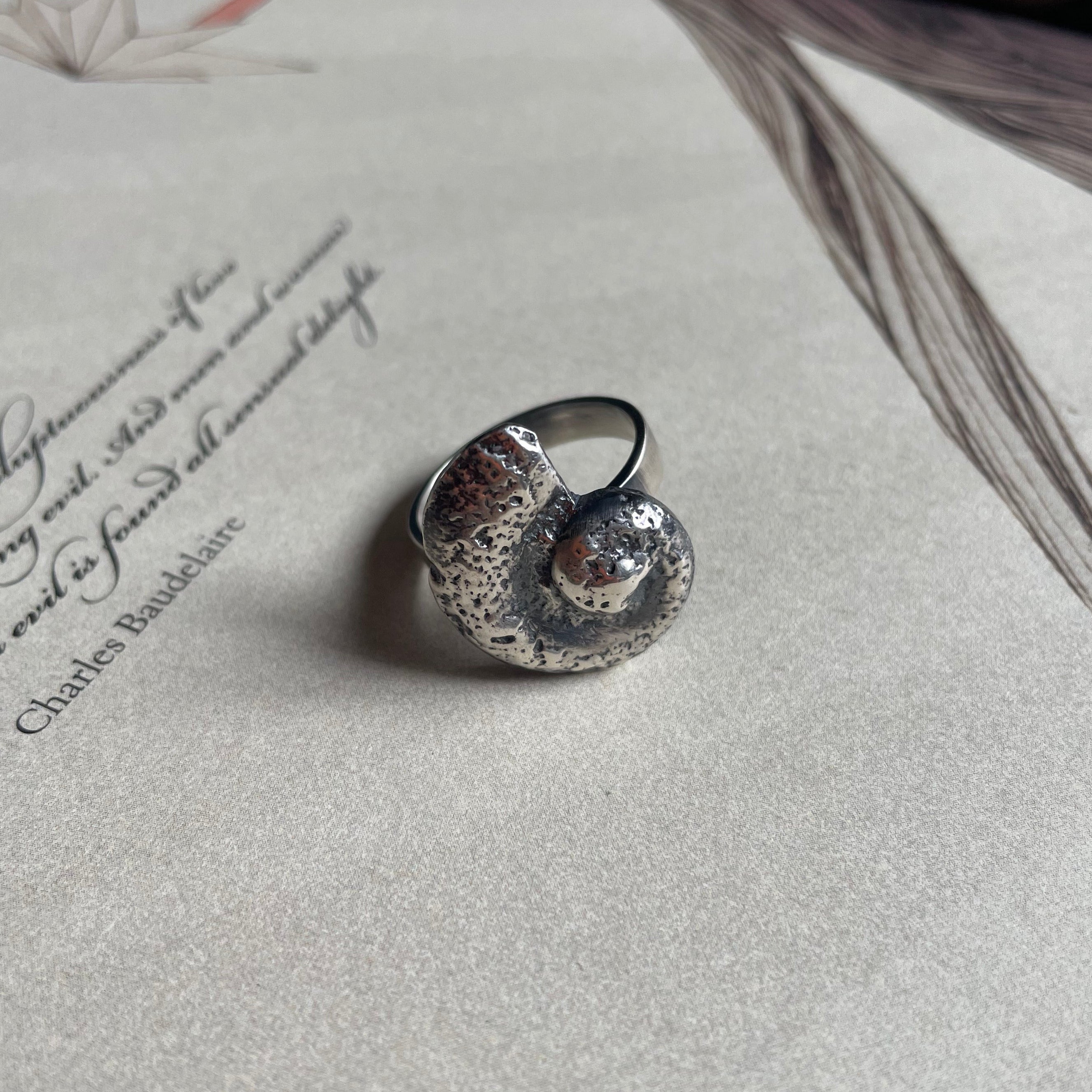 Anillo plata 950 envejecido