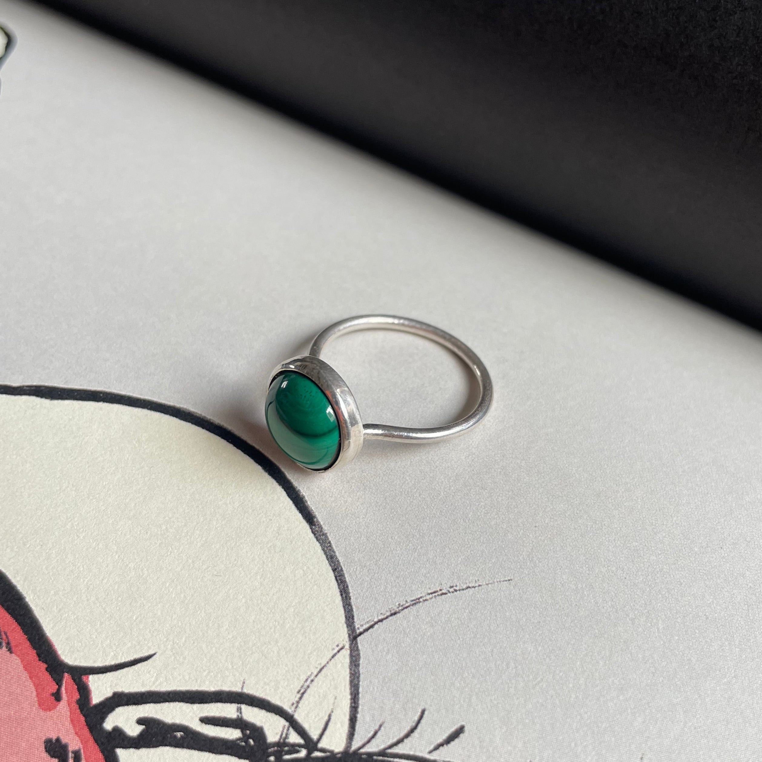 Anillo de Malaquita