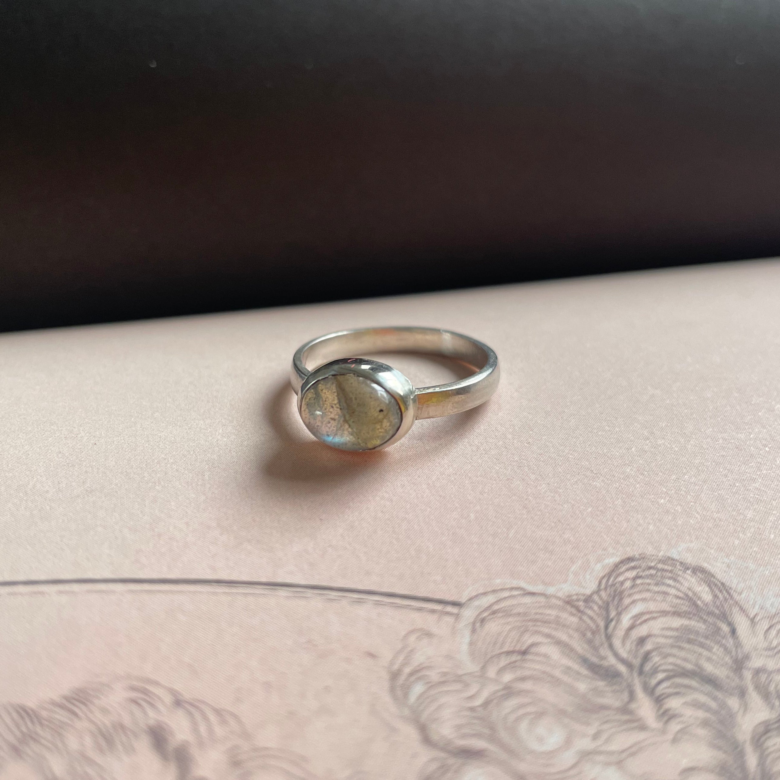 Anillo de Labradorita